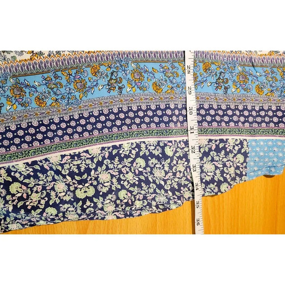 Matilda Jane Dress Sz M Floral Cottagecore Pintucked Lace Button Boho Femme Thin - Picture 9 of 10